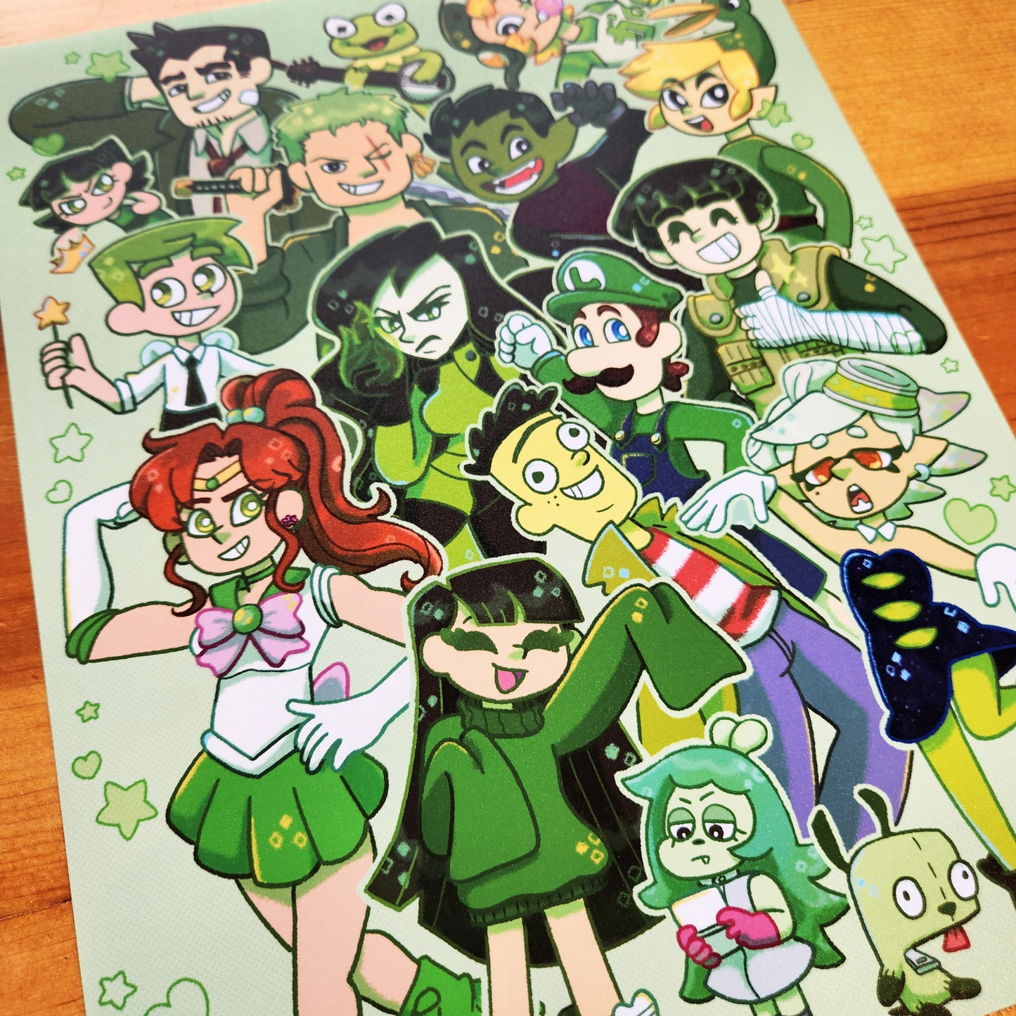 Medium Print | Green