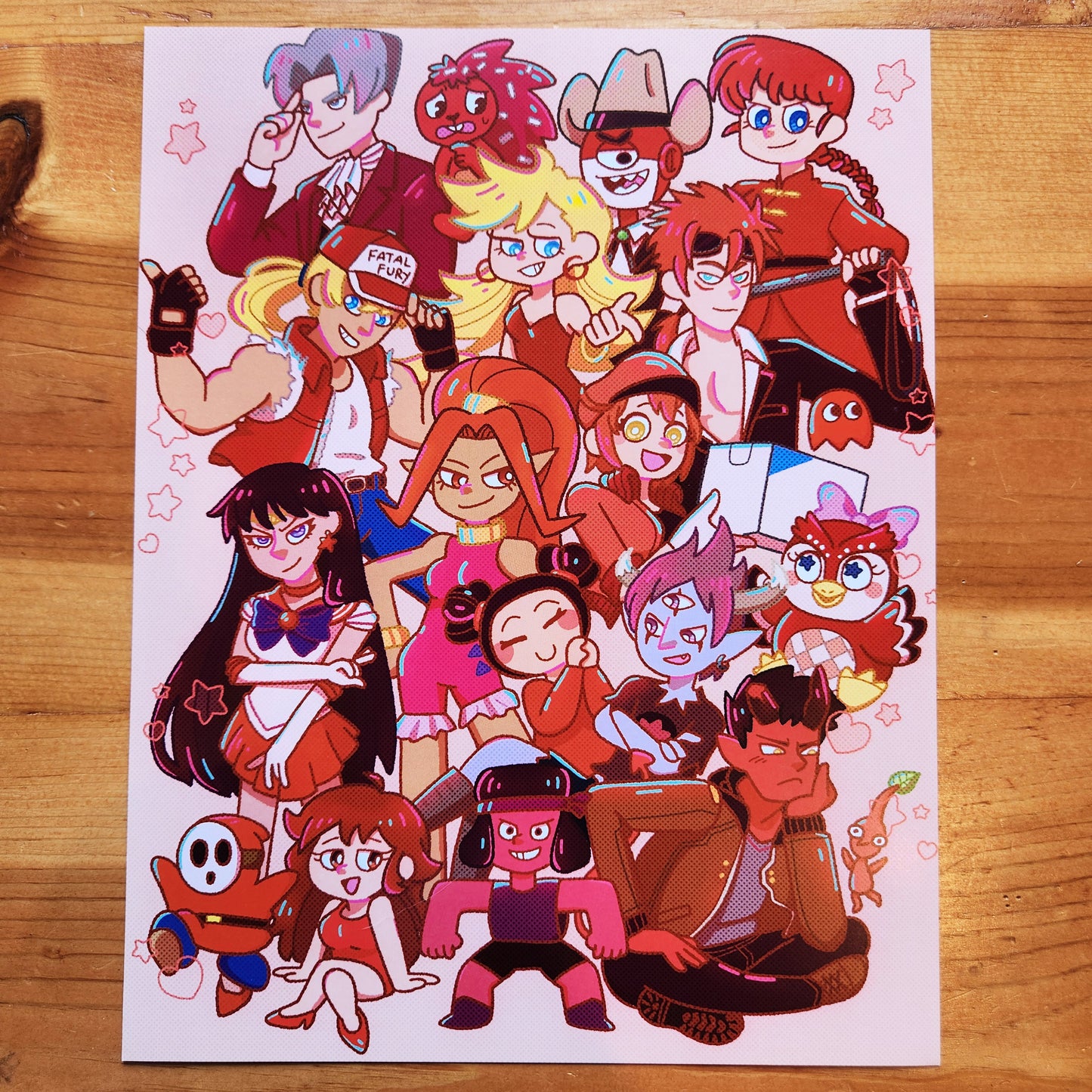Medium Print | Red