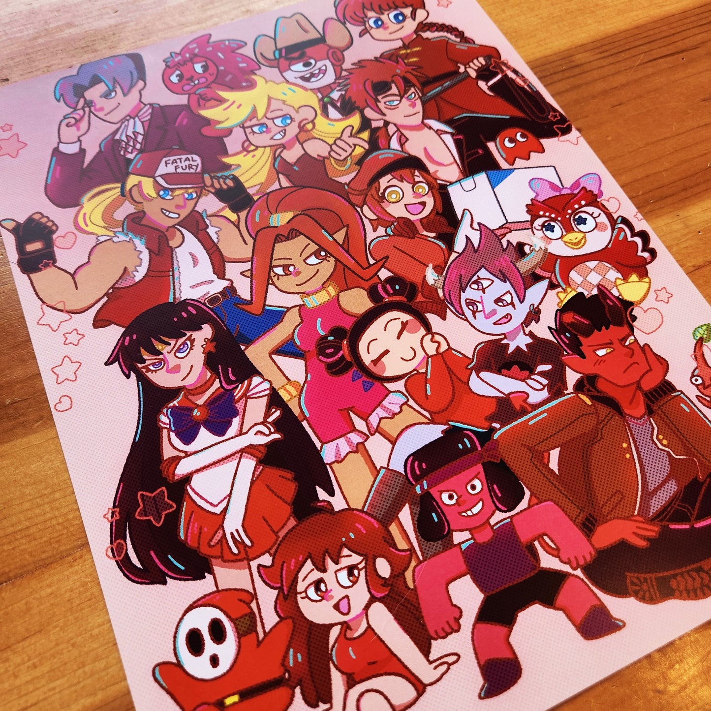 Medium Print | Red