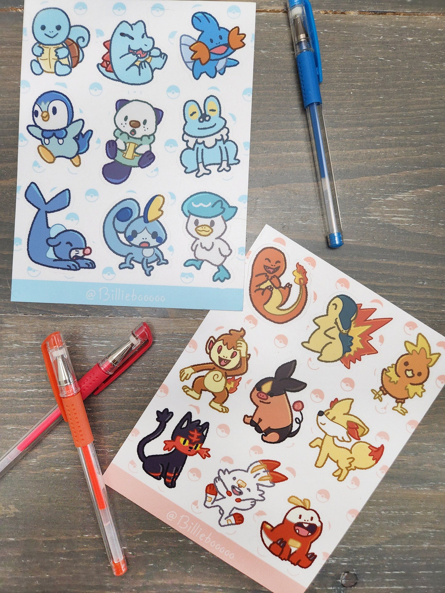 Sticker Sheet | Poke Starters
