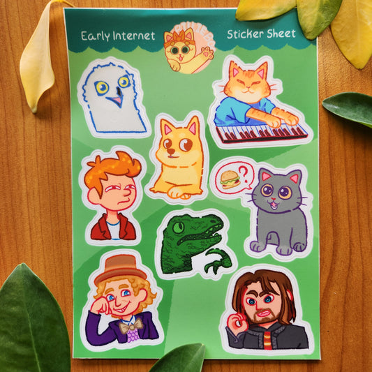 Sticker Sheet |  Early Internet