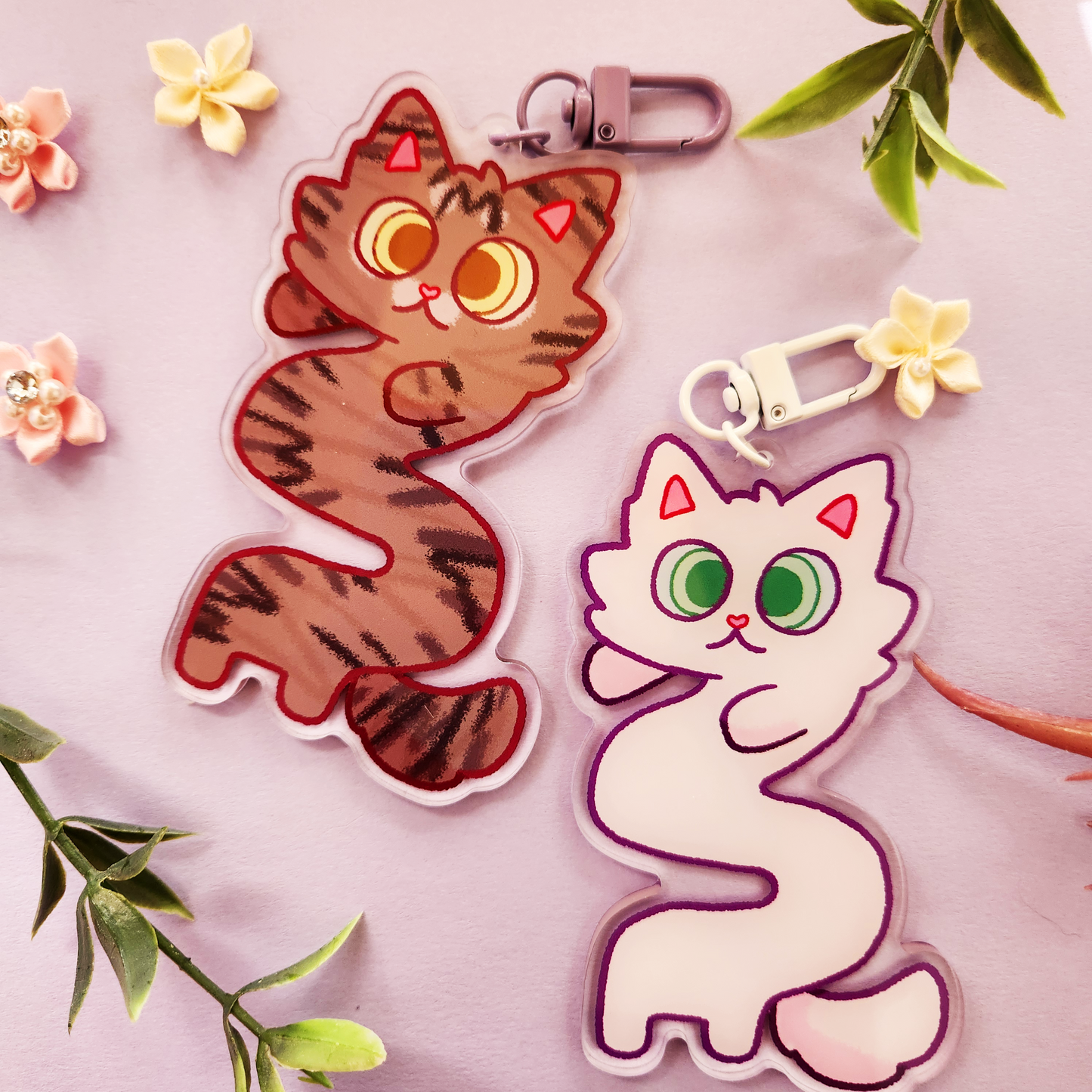 Keychain | Wiggly Pet Cats