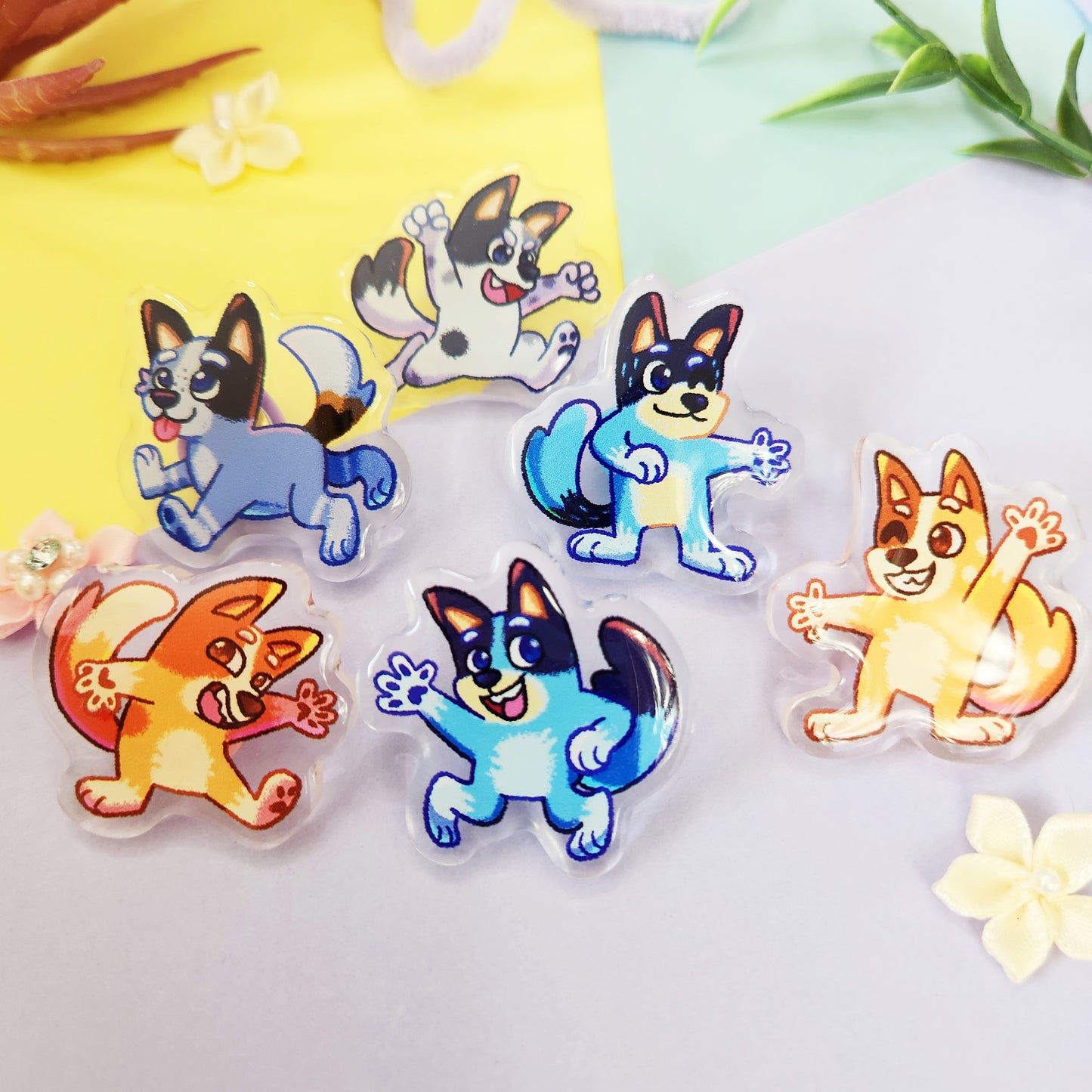 Acrylic Pin | Heeler Family