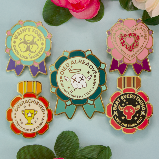 Enamel Pin | Gamer Achievement Full Set of 5