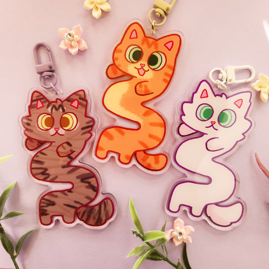 Keychain | Wiggly Pet Cats