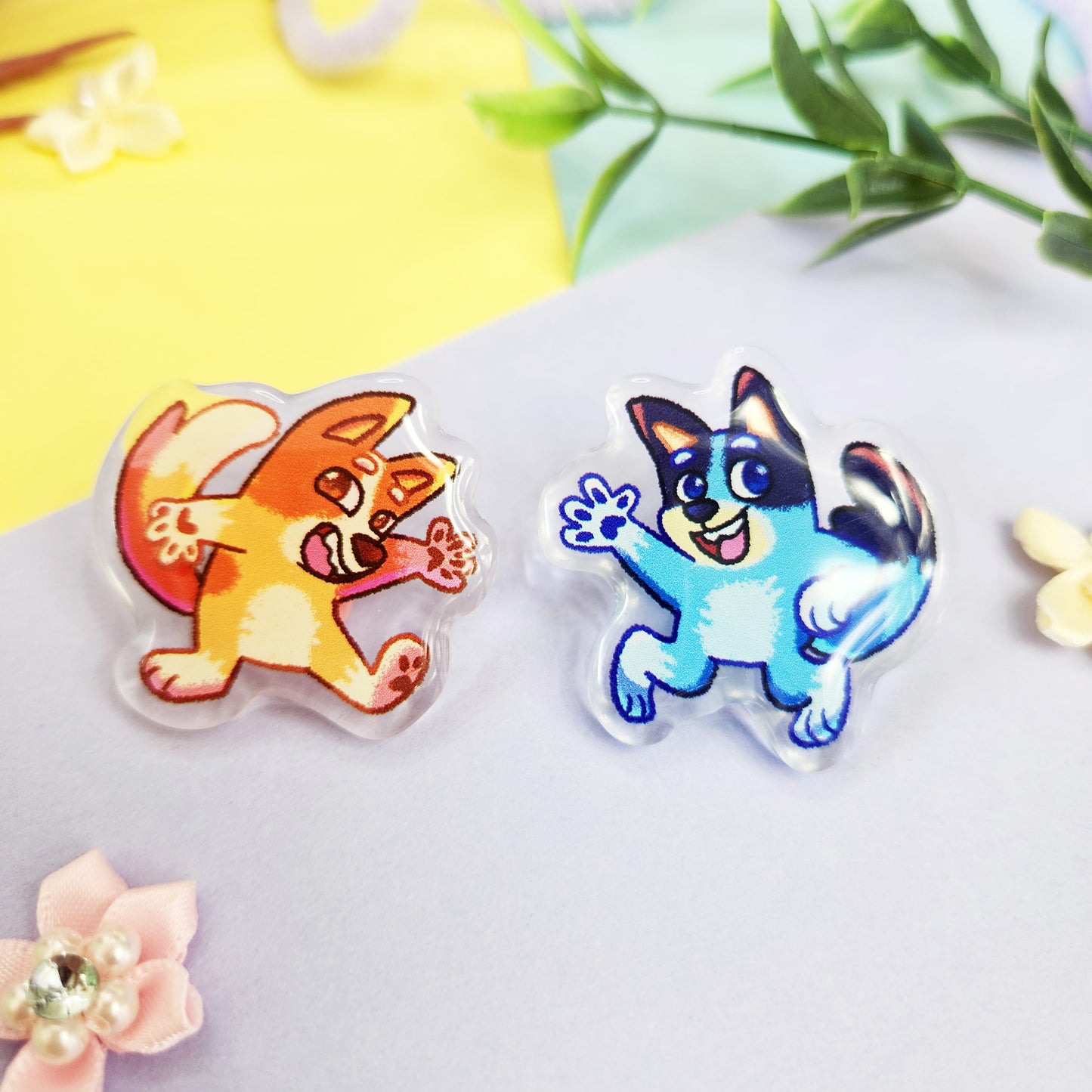 Acrylic Pin | Heeler Family