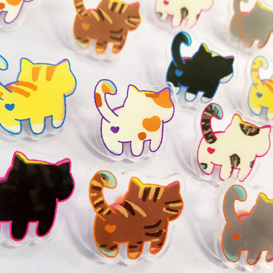 Acrylic Pin | Cat Butts