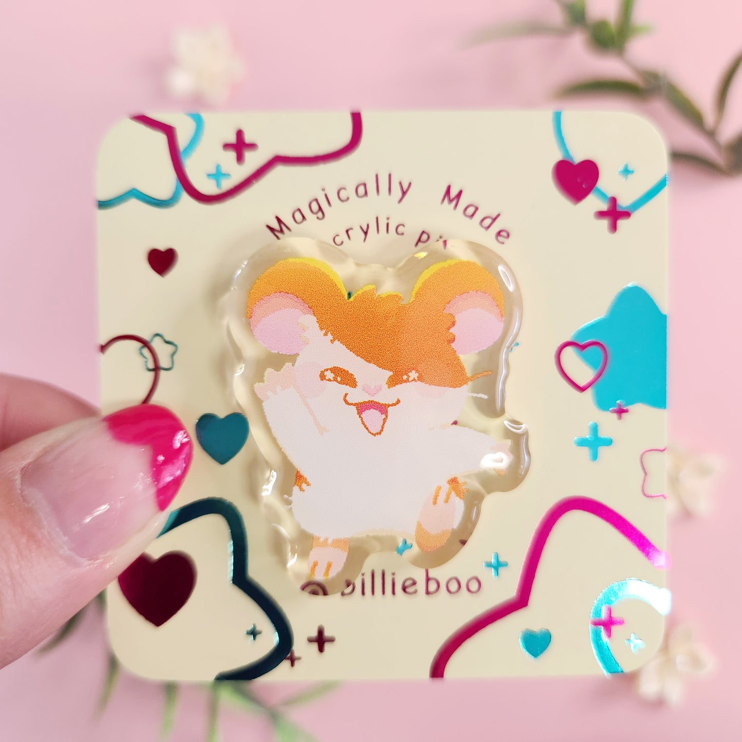 Acrylic Pin | Hamtaro