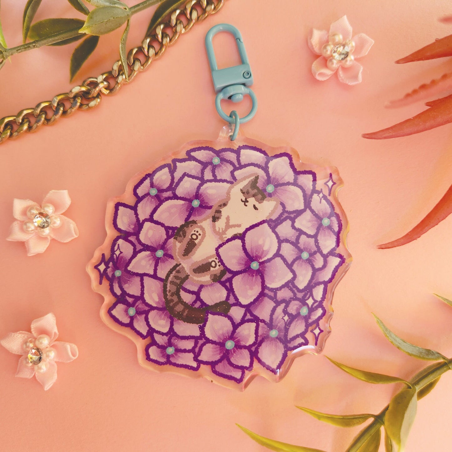 Keychain | Flower Cats