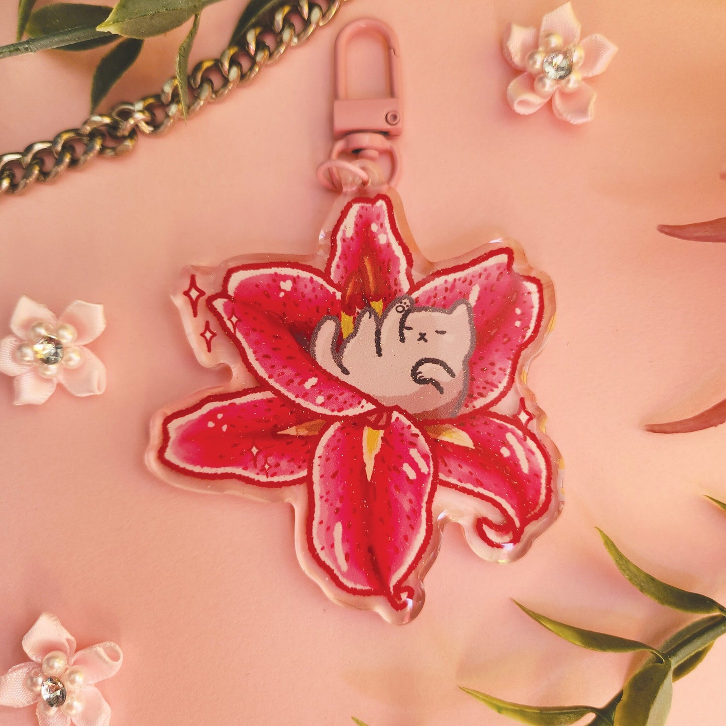 Keychain | Flower Cats