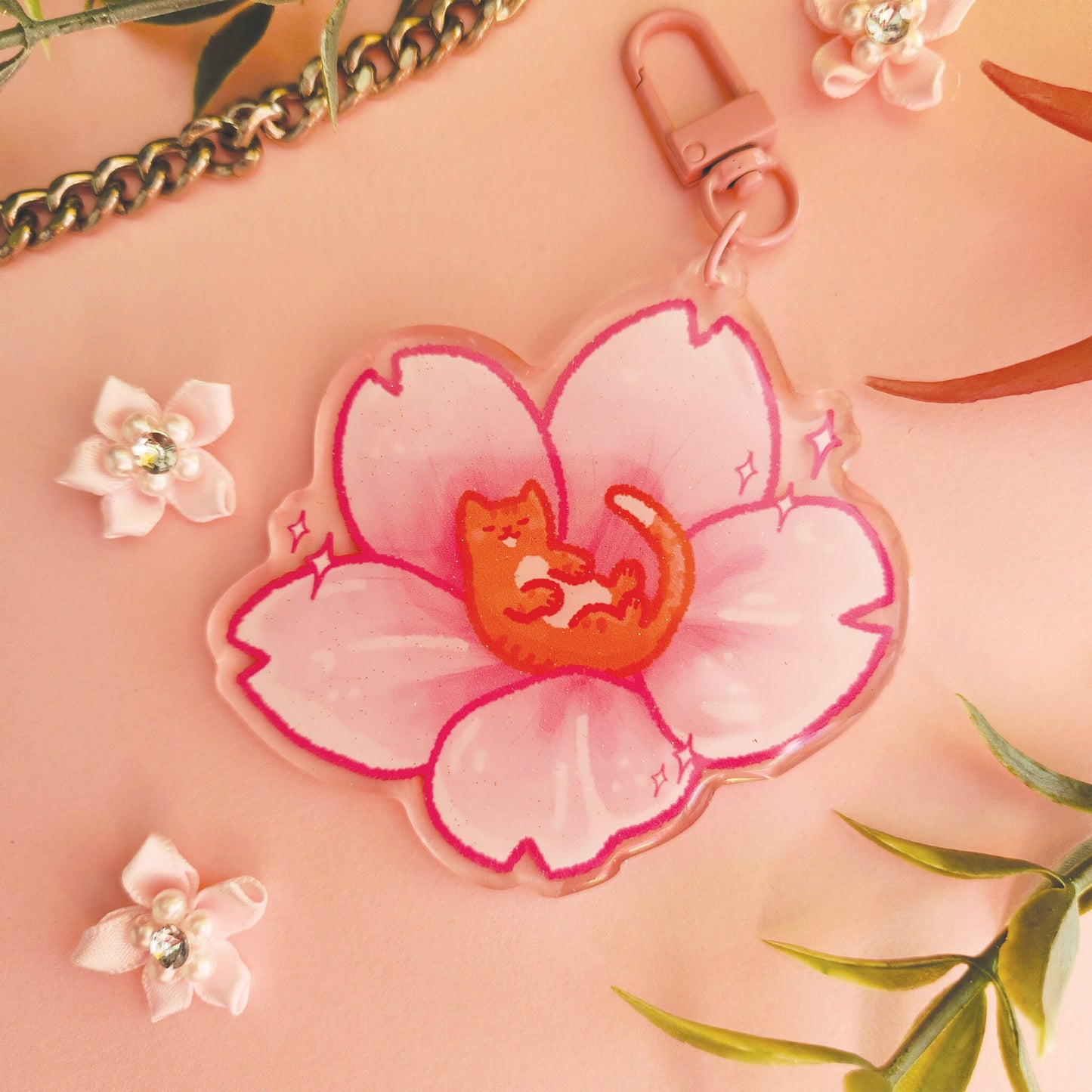 Keychain | Flower Cats