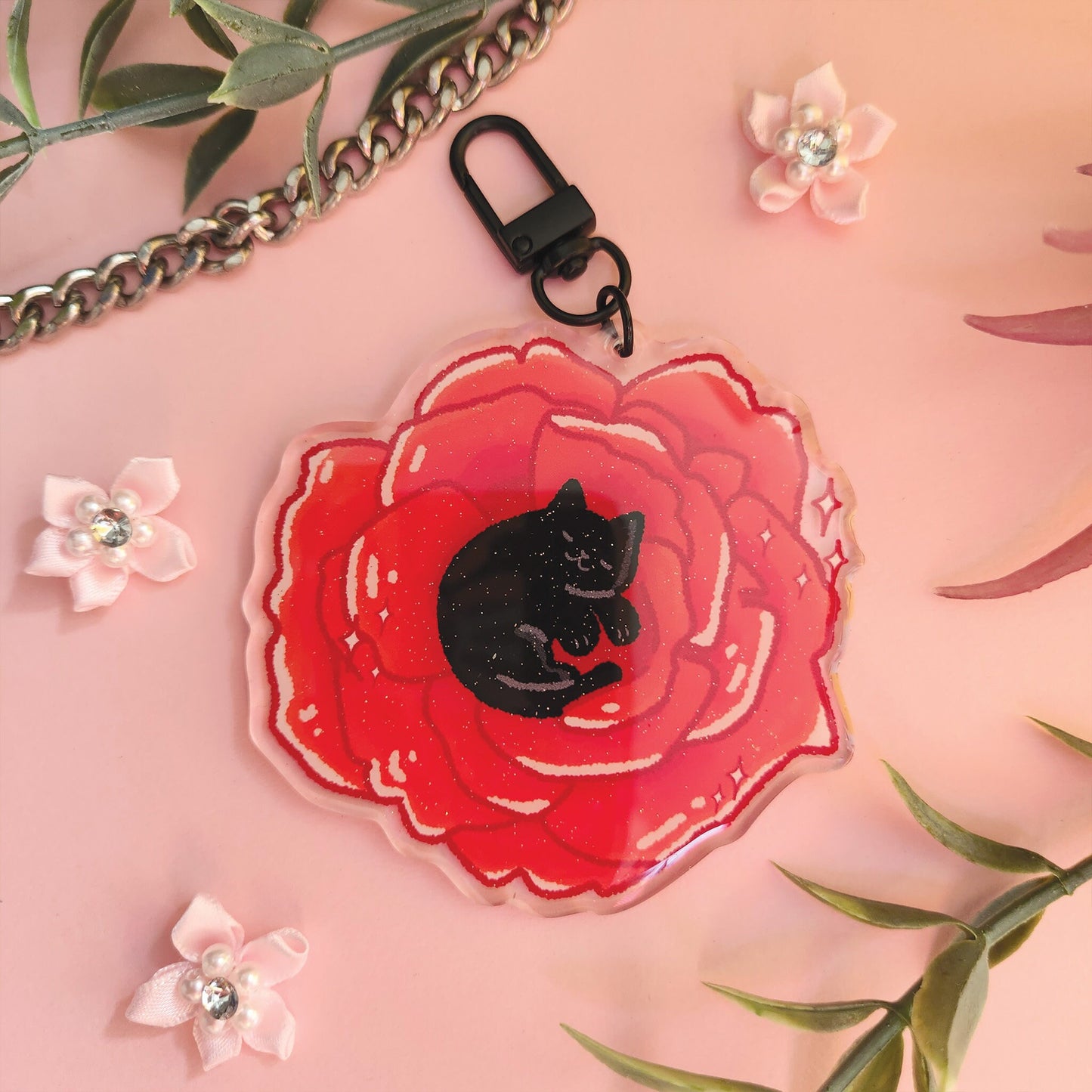 Keychain | Flower Cats