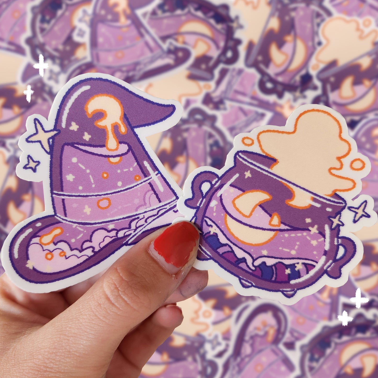 Sticker |  Witch Hat and Cauldron