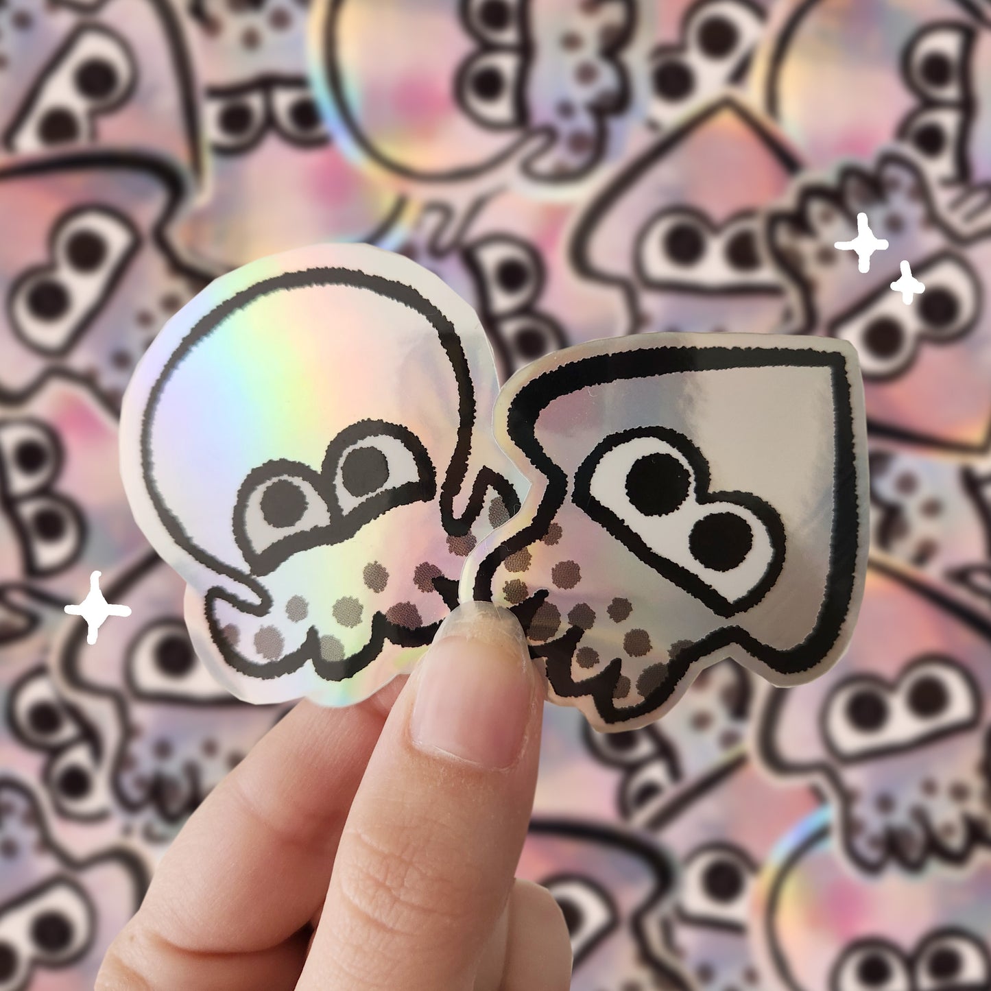 Holographic Sticker |  Inkling and Octoling