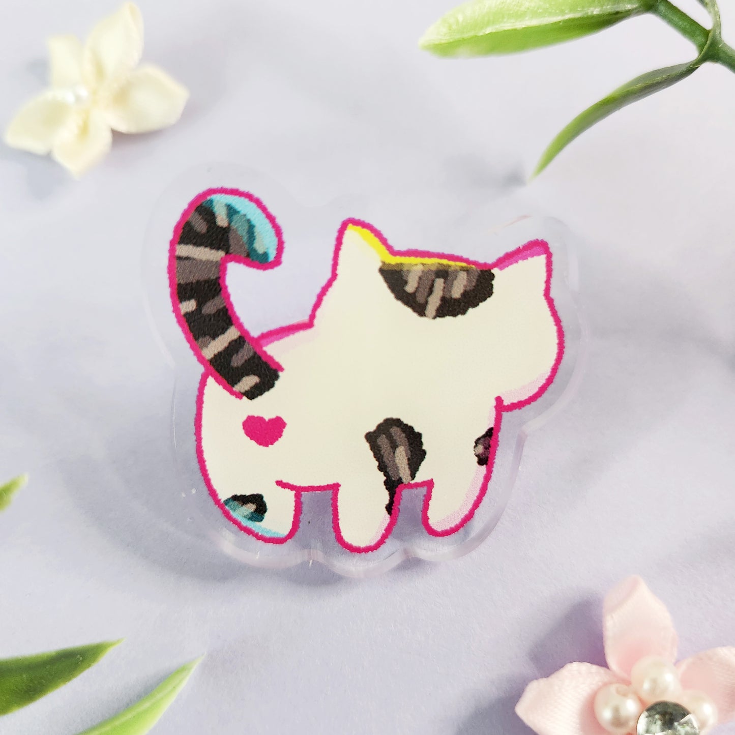 Acrylic Pin | Cat Butts